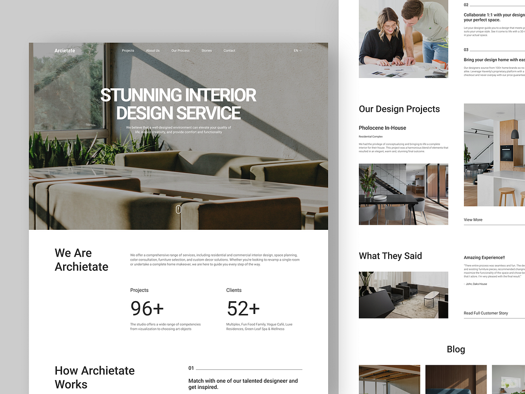 Interior Design Studio Landing Page
